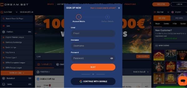 How to Open an Account at Dream.bet