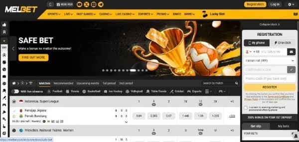 Check odds on Melbet for Iranian players