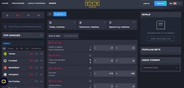 Check odds on YYY Sport