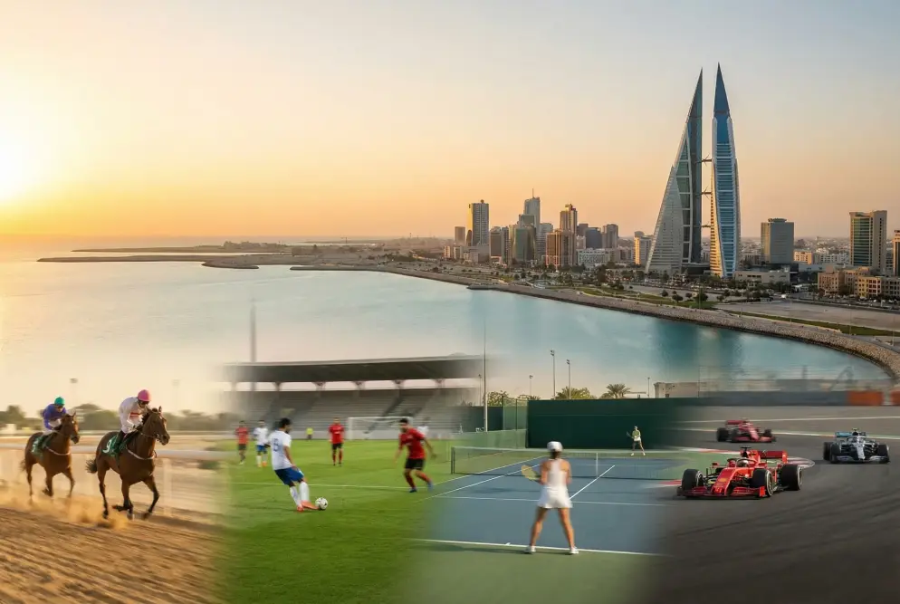 Bahrain skyline representing online sports betting sites in Bahrain