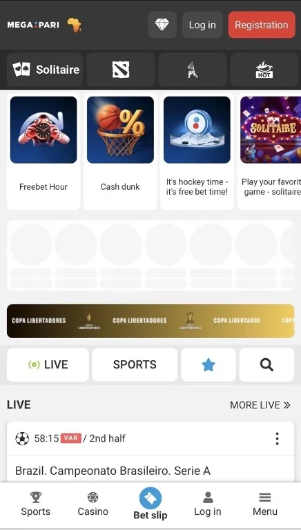 Arabswin: Megapari's mobile interface