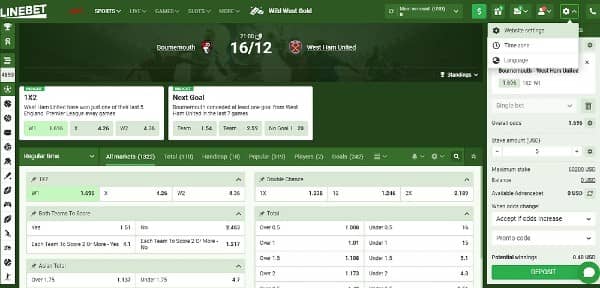 How to Place a Bet at Linebet