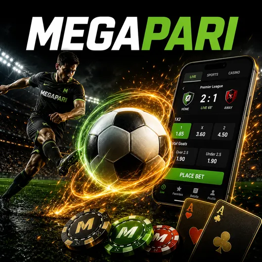 a football player & ball with a football betting mobile screen